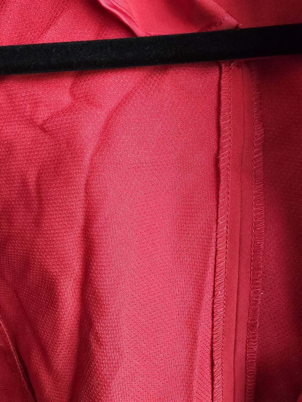 DKNY Red Trench Coat with Self-Tie Belt - Picture 10 of 14